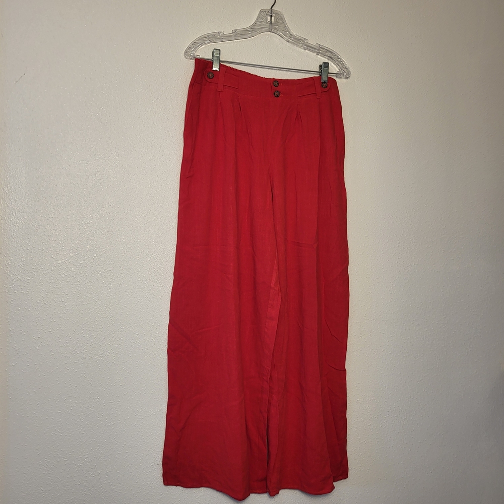 Sienna Sky Red Wide Leg Pants